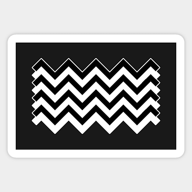 Twin Peaks Black Lodge Red Room Sticker by Rebus28